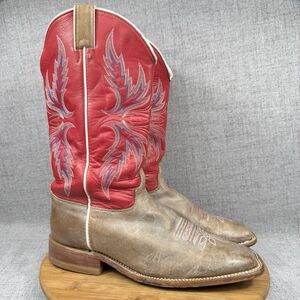 Justin Boots Women's 12 C Bent Rail Pink Cowboy Western Leather
